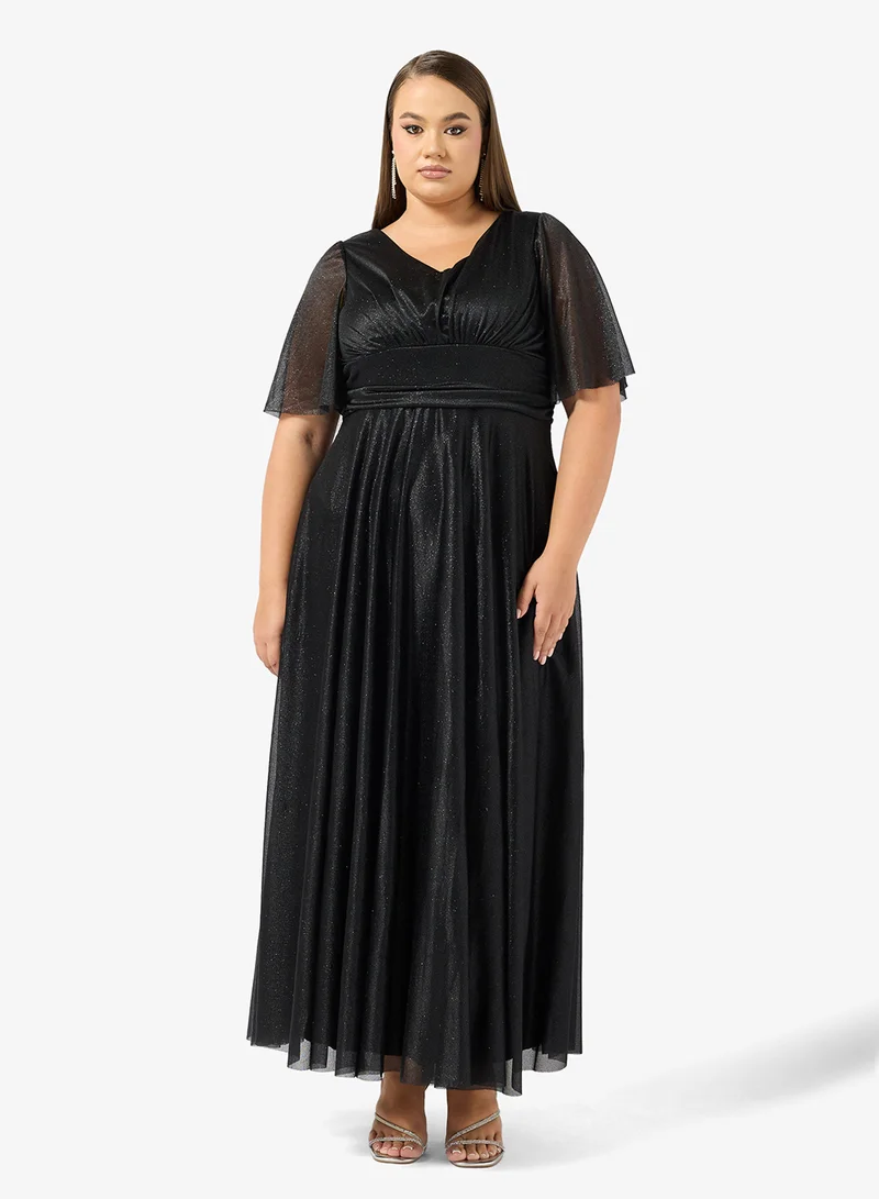 Khizana  Plus Size Shimmer A-line Dress for Women | Best Price UAE